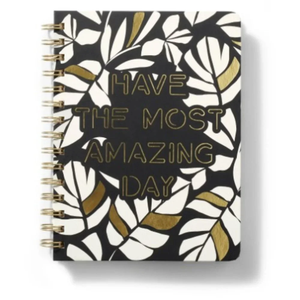 NWT Tabitha Brown ‘Have the Most Amazing Day' Spiral Notebook with Foil